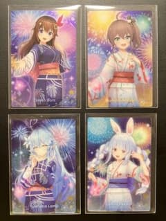【美品】ホロライブウエハース3 兎田ぺこら雪花ラミィ等4枚　【H-01】のサムネイル