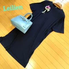 レリアン 近年モデル とろみ冷感濃紺ネイビー ワンピース9M - メルカリ