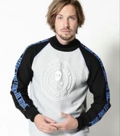 美品】MARK&LONA スウェット トレーナー グレー ブラック 黒 ニット