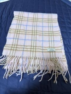 BURBERRY カシミヤ チェックマフラーのサムネイル