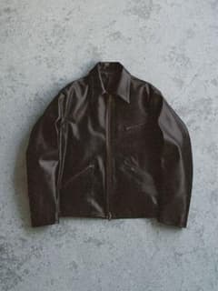 VINTAGE WASHED LEATHER ZIP Sサイズ 当日発送可のサムネイル