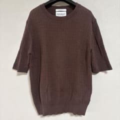 【美品】オーガニックコットンケーブルニット ブラウン OPAQUE.CLIPのサムネイル