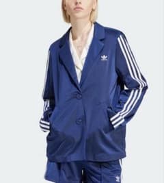  アディダス　スリーストライプブレザー ジャケット ネイビー adidas アディダス スリーストライプブレザー ジャケット ネイビー