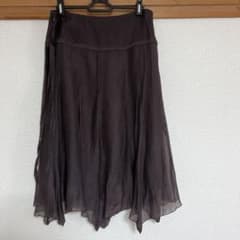 スカートブラウン　春夏　値下げしました！！　1,200円→1,000円のサムネイル