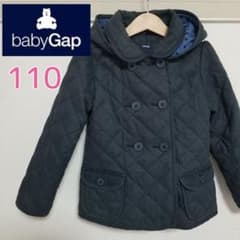 baby gap 110 キルティングコート　紺　ネイビー　ギャップのサムネイル