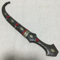 アンティーク品 モロッコ 短剣 クンヤ ジャンビーヤ 伝統工芸品 - メルカリ