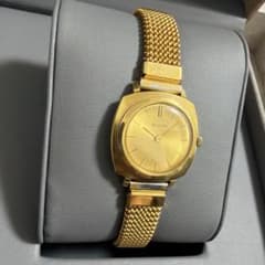 希少】BULOVA ブローバ 手巻き 腕時計 ヴィンテージ ゴールド 稼動品 