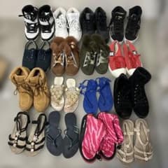 シューズ まとめ売り 14足セット　中古と未使用二足セット　送料安い明日までのサムネイル