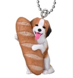 【新品】コーイケルホンディエ キーホルダー 犬 パン マスコットのサムネイル