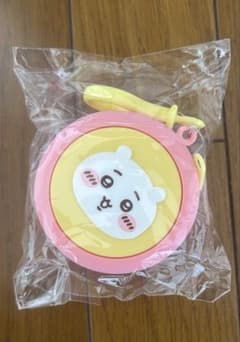 치이카와 실리콘 파우치 원형 핑크 옐로우