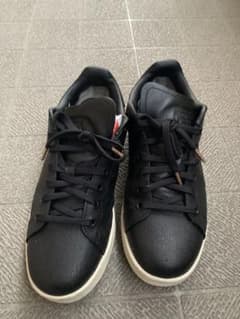 addidas スタンスミス黒レザー ローカット スニーカーのサムネイル