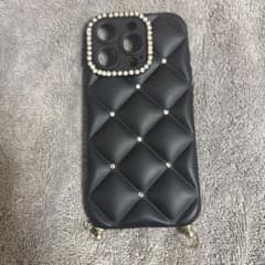 iPhone用ケース 本体 キルティング ビジュー iPhone15Proのサムネイル