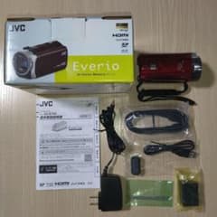 JVC Everio GZ-E765 video camera with crack near tripod mounting screw hole