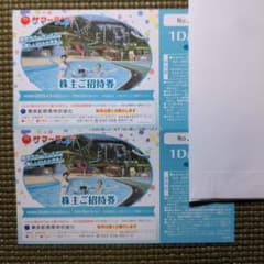 東京サマーランド　株主ご招待券 2枚のサムネイル