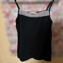 ROPE PICNIC Camisole Black Silver