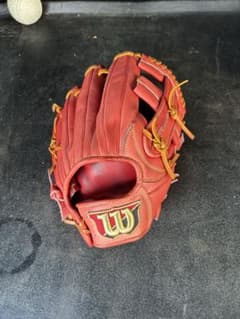 Wilson レッド 硬式グローブ　湯揉み済みのサムネイル