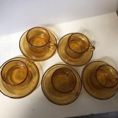 紅茶カップ&ソーサ−5客(昭和時代の品物)のサムネイル