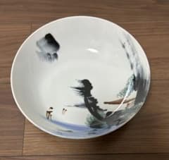 山水画 深皿 直径約23.5cm 昭和レトロ - メルカリ
