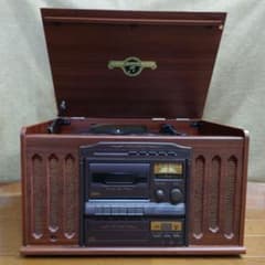 COLUMBIA コロムビア マルチレコードプレーヤー GP-28 コロムビア（COLUMBIA）音響箱 ラジオ・カセットテープ・LP・CD (GP-28