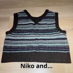 niko and... ニットベスト ボーダーのサムネイル
