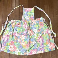 花柄 エプロン パステルカラーのサムネイル