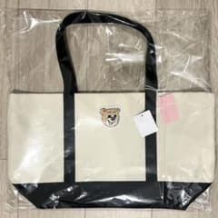 フェイラー　オールドテディ ワッペントートバッグ アイボリー ブラック LLのサムネイル