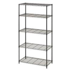 相場¥9,800→¥5,000 49%off 5段スチールラック ブラックのサムネイル