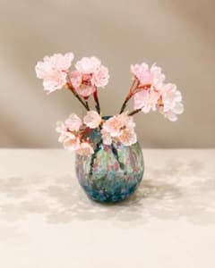 【新品】八重桜 造花 ミニピック 2本セット 22cm ※花瓶なしのサムネイル