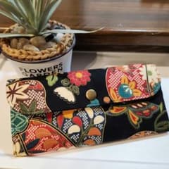 大正和柄風 ハンドメイド やりくり長財布 - メルカリ