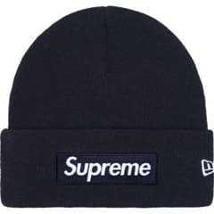 Supreme ビーニー シュプリーム Box Logo Beanie ネイビー