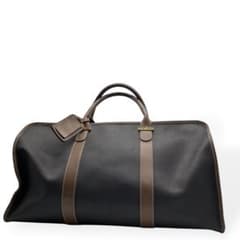 美品 dunhill ダンヒル ボストンバッグ PVC レザー ブラウン 大容量