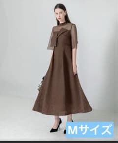 レジャ LEJA ビスチェ風切り替えプチハイネック花柄シアーレース