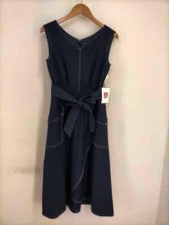 【美品】Rirandture ワンピース　ネイビーのサムネイル