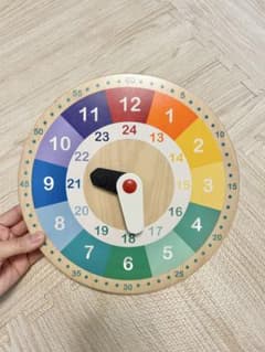 IKEA 木製 知育時計 時計学習 おもちゃのサムネイル