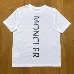 新品同様 モンクレール バックロゴ S ホワイト Tシャツ 4S402 - メルカリ