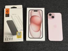iPhone15 ピンク 128GB おまけ付き バッテリー83% - メルカリ