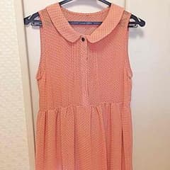 ピンクの水玉ワンピース♡送料無料！！のサムネイル