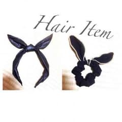 ヘアバンド♡ヘアゴム♡新品未使用のサムネイル