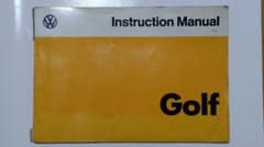 VW Golf 1979年モデル 取扱説明書 ヤナセのサムネイル