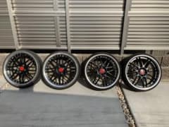 ワーク　リザルタード　マットブラック　17インチ　6.5j　中古のサムネイル