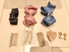 大人可愛いヘアアクセなど8点セットのサムネイル