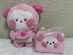 BT21 Pink Chimmy Plush Mascot 2-Piece Set