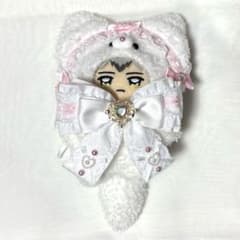 ちみけも ぬい服 大きめサイズ 【ホワイト×ピンク】 - メルカリ