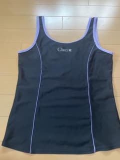 Chacott 新体操用タンクトップ 黒×紫のサムネイル