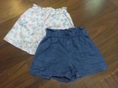 キッズ ハーフパンツ 2点セット　120cm ガールズ　ユニクロのサムネイル