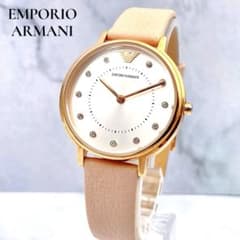 稼動品✨EMPORIO ARMAANI 腕時計 レディース　ピンク　純正ベルト