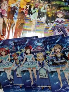 ラブライブ　サンシャイン　クリアファイル9枚　非売品カード付きセットのサムネイル