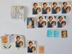 イギリス切手 英国王室記念切手セット 1981年 ダイアナ妃 チャールズ皇