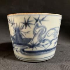骨董　蕎麦猪口　青鷺　鷺　サギ　動物 骨董 蕎麦猪口 青鷺 鷺 サギ 動物 - メルカリ