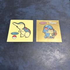 ポケモンパンシール 2枚セット ヒノアラシ ニャース＆ソーナンス　【レアカラー】のサムネイル